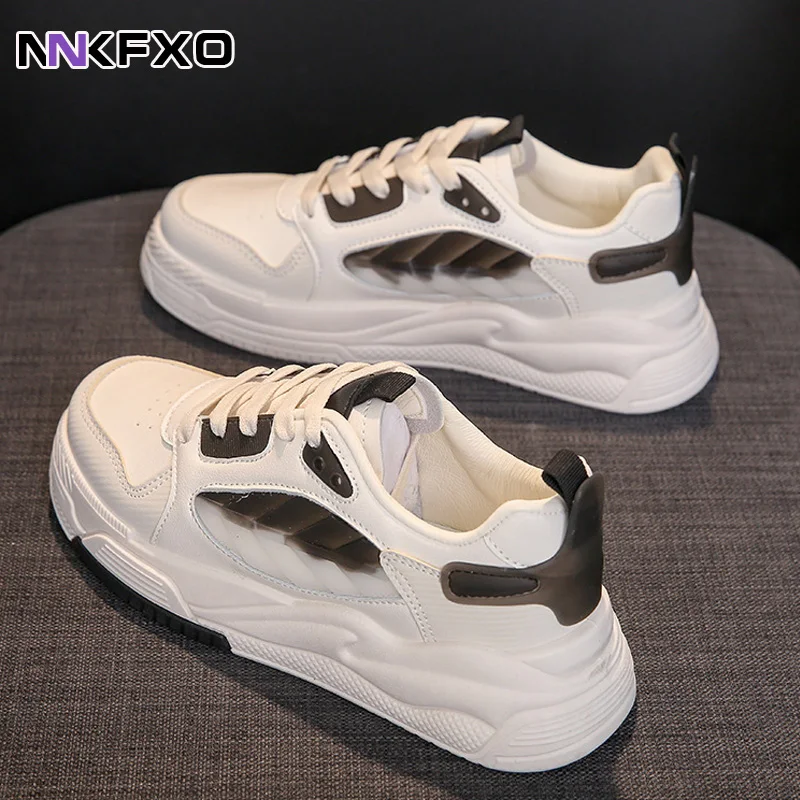 

2023 Fashion Women's Versatile Sneakers Platform Sports Shoes White running Breathable Sneakers Chunky Sneakers Shoes QB025