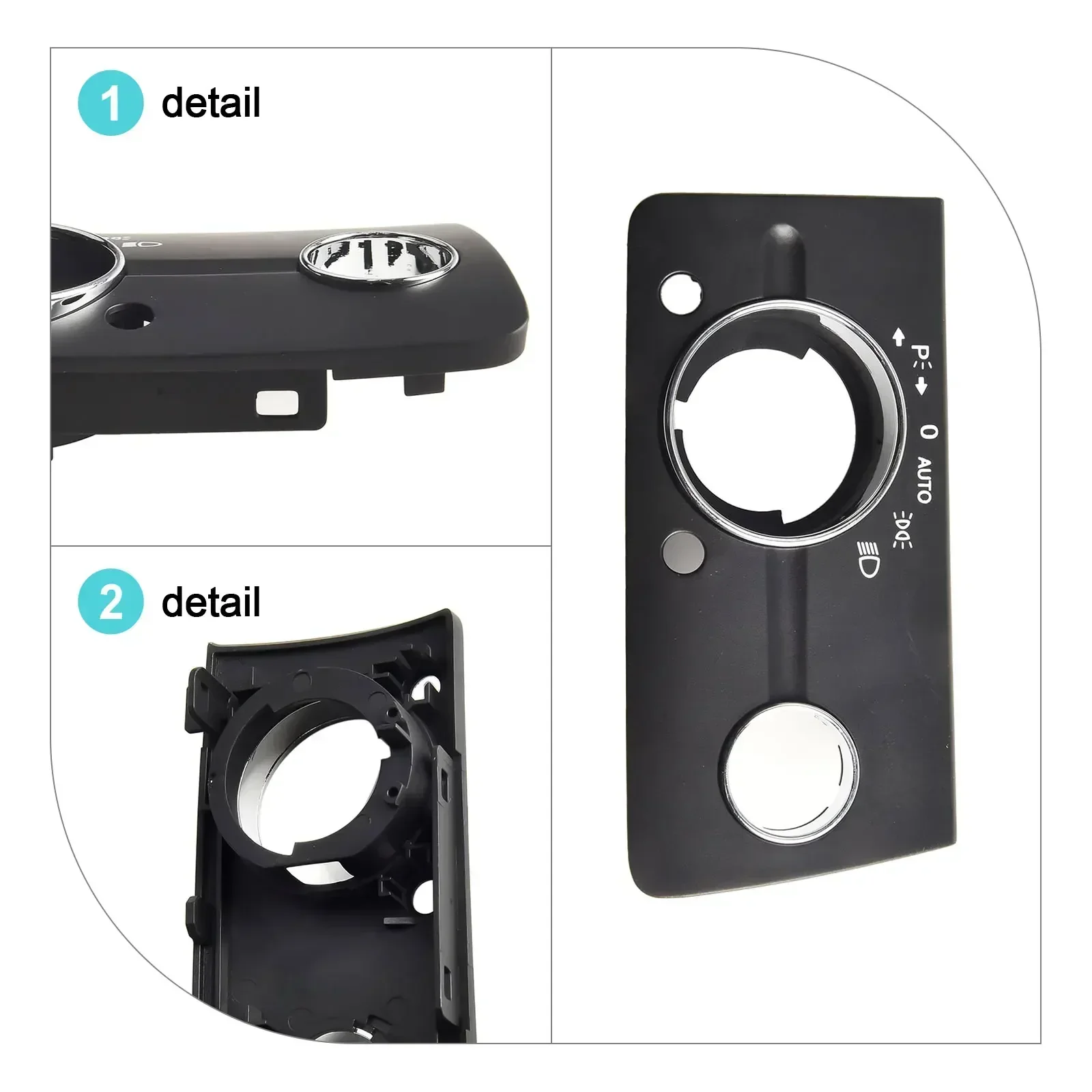 

Car Headlight Switch Panel Cover Head Lamps Rotary Buttons Roller Switch Knob Covers For Mercedes- Benz- W211 E Class 2003~2008