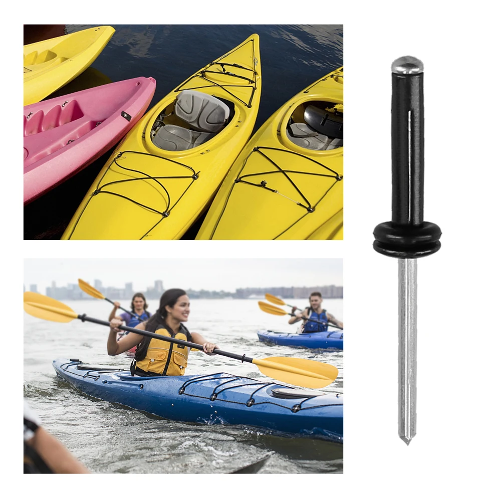 Kayak Anchor Trolley Kit ​​​​​​​Tri-grip Rivets O-ring Cleat Rope Pad Eye Pulleys Lashing Triangle Screws for Kayak Canoes Boat