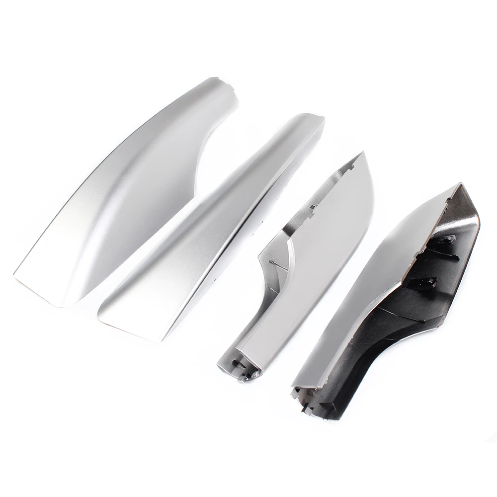 Black/Silver ABS Roof Rack Bar Rail End Protection Cover Shell 4PCS For Toyota Land Cruiser LC200 FJ200 2008-2018 2019 2020 2021