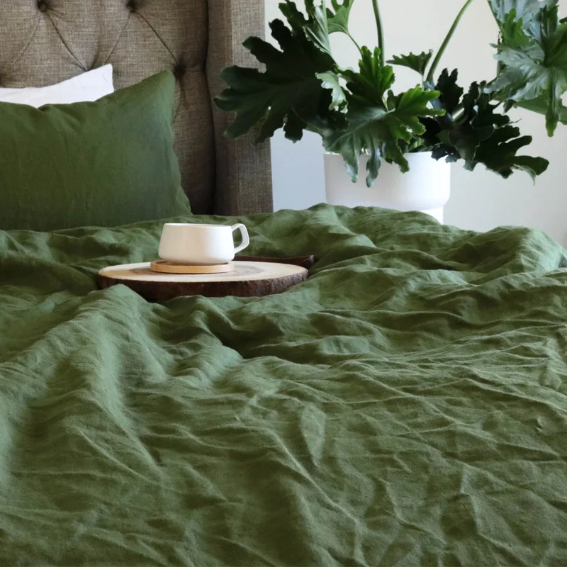 100% puur linnen laken Ultimate Comfort Elegance Vlakke laken Natuurlijk milieuvriendelijk Ademend Duurzaam Queen California King