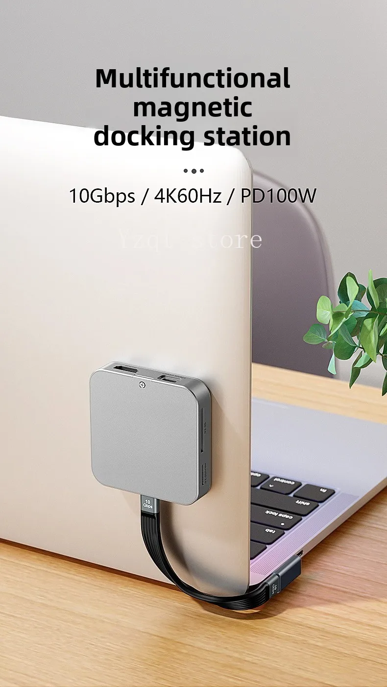 M.2 NVME SSD case 2230 magnetic expansion hdmi fast charging usb3.2 notebook splitter expander