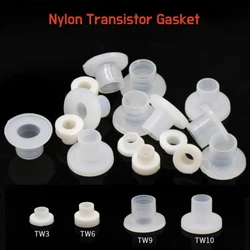 10~100pc Screw Nylon Transistor Gasket TW3 TW6 TW9 TW10 Plastic T-Shaped Step Washer Concave Convex Insulated Cap Bushing Washer