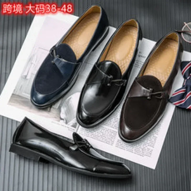 Suit Men's Shoes Business Autumn Business Formal Wear Men's Casual Shoes British Style Black Leather Shoes