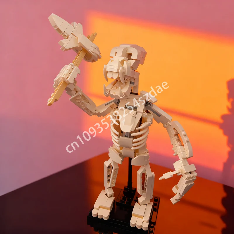 

433 шт. MOC Kong скелет окаменелости динозавра идеи и модель строительные игрушки блоки сборка DIY идеи рождественских подарков кирпич на день рождения