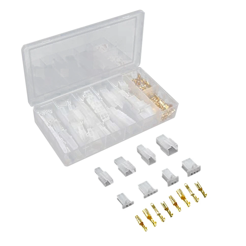 A23Z 200 PCS 2.8MM Automotive Wire Connector 2/3/4/6 Pin Electrical Male and Female Cable Terminal Connector Kit for Car RVs