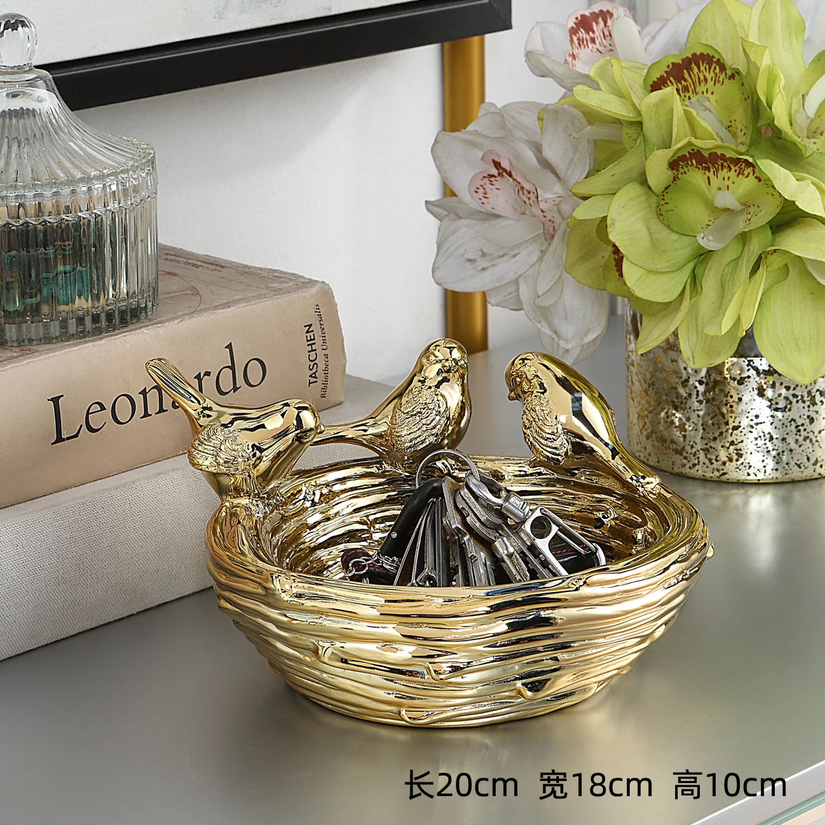 The product can be customized.Simple modern entrance shoe cabinet entrance key bird's nest storage box new house entry