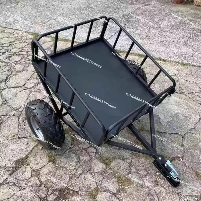

ATV trailer homemade quad motorcycle rear trailer trailer cargo box cargo bucket 6-7-8 inch tire