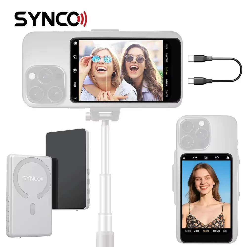 synco-xview-m4-schermo-per-selfie-magnetico-wireless-per-telefono-per-smartphone-selfie-vlog-registrazione-video-in-streaming-live
