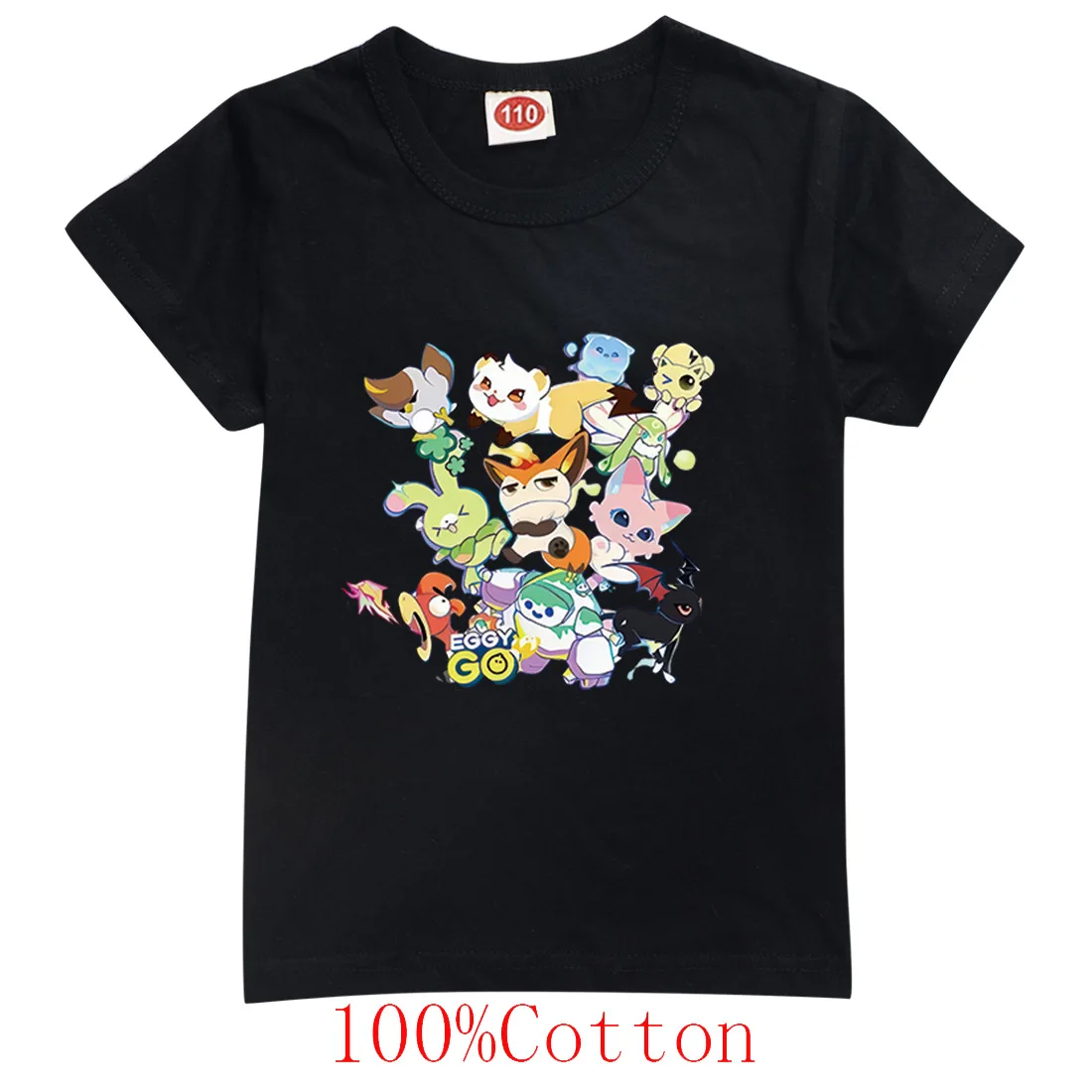 

Eggy Go Magic Abby Cartoon Hot Game Kids' Short Sleeve T-Shirt Unisex Children's Cartoon Top for Girls And Boys