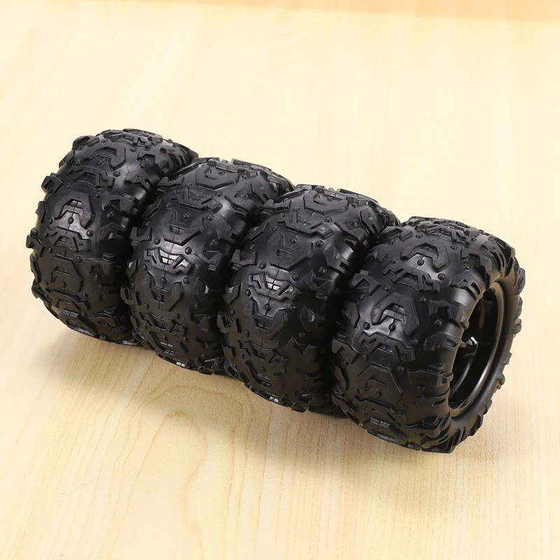 A63T-4PCS PX 9300-21 Rubber Tire RC Racing Car Tires 9300&9302 1/18 Scale On Road Wheel Rim Fit For RC Car