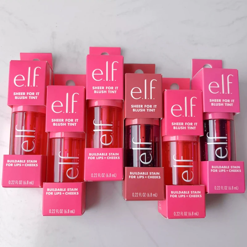 Elf Lip and Cheek Dual Use Lip Gloss Liquid Blush 6.8ml Face Makeup Lasting Moisturize Nourish Blusher Liquid Cosmetic for Woman