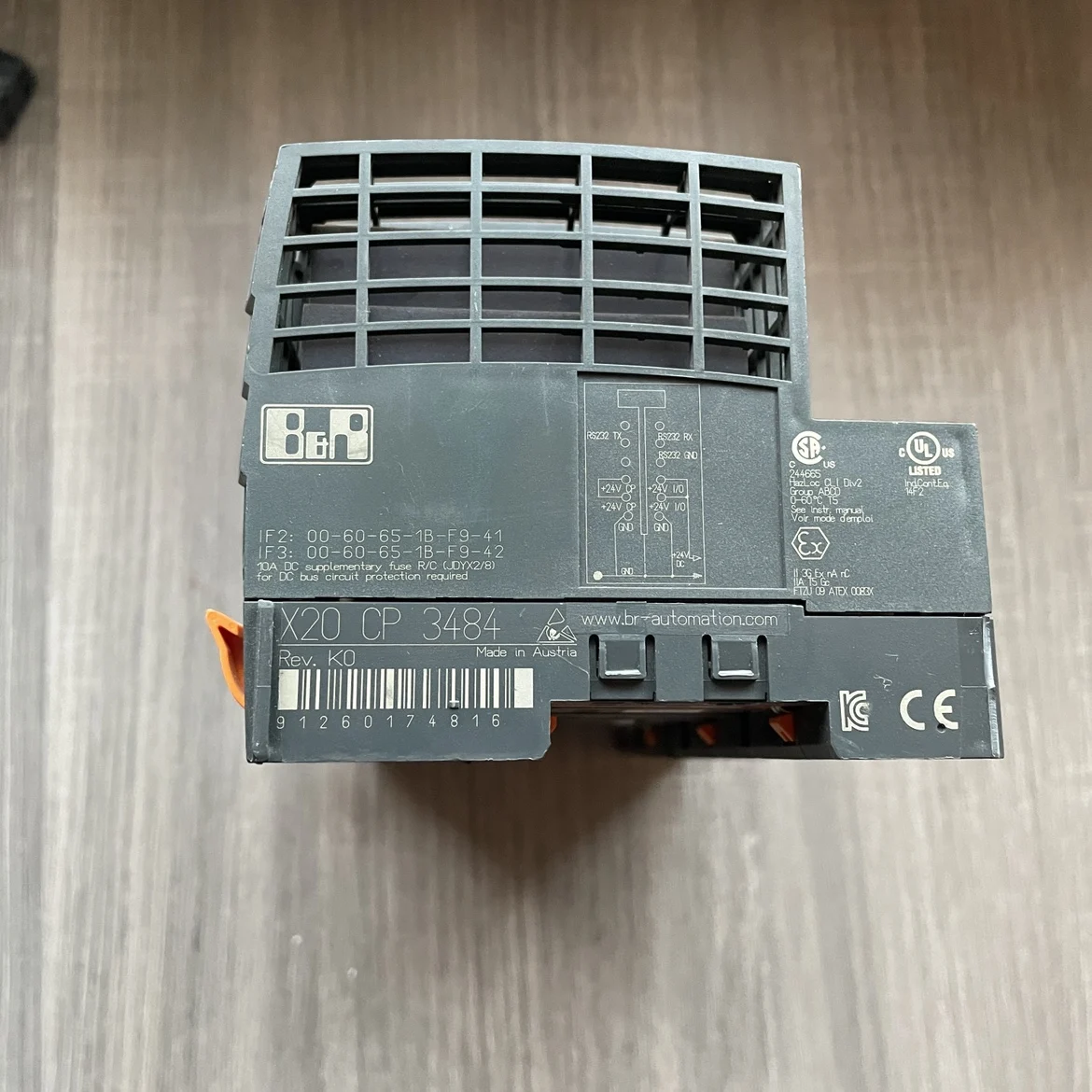 B & R – MODULE PLC X20 CP 1484 X20CP1484 X20CP1483, en bon état, en STOCK, ORIGINAL