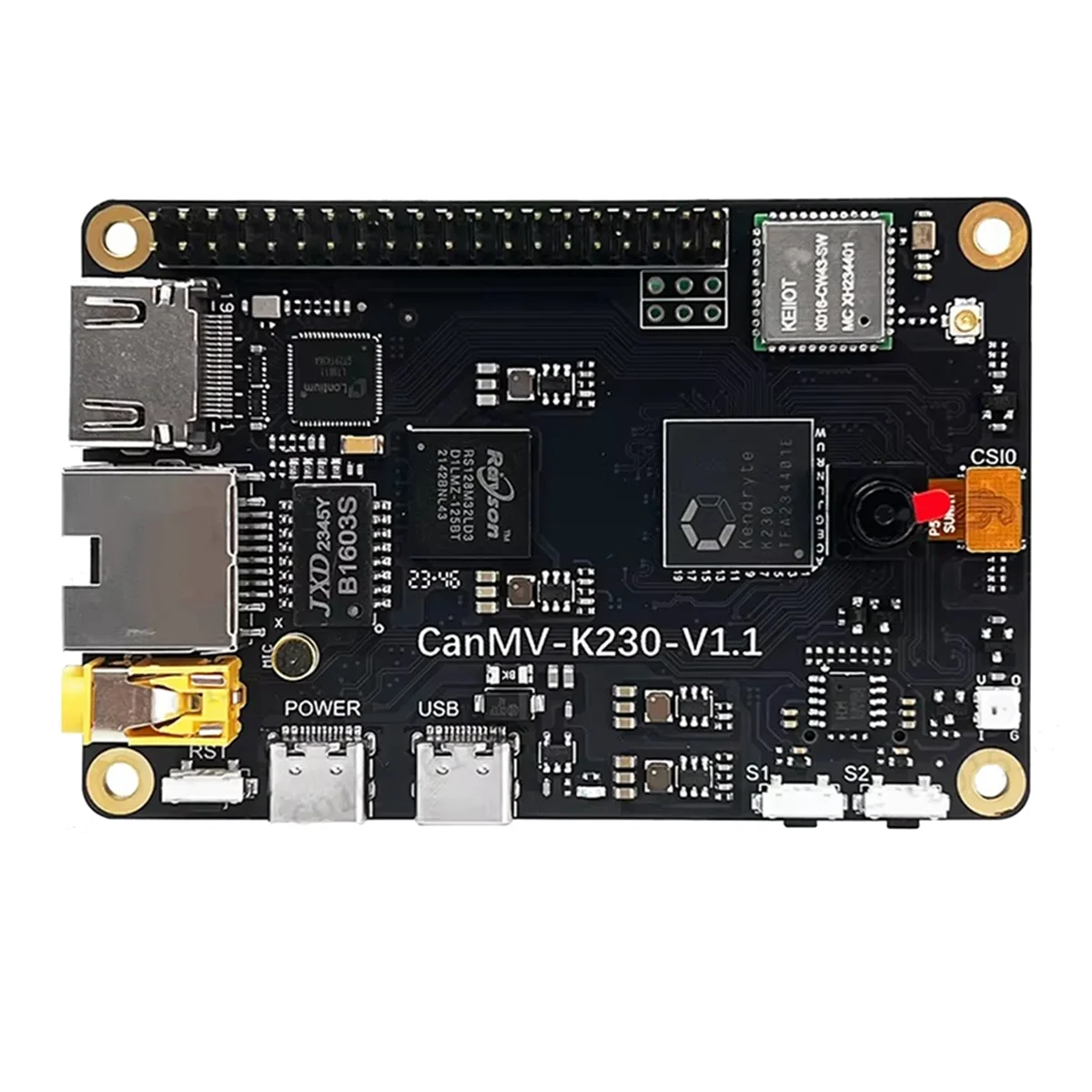 AAAE CanMV-K230 Embedded Dual-Core RISC-V CPU AI Development Board Build-in DPU HD Video Input LCD Display Support Linux