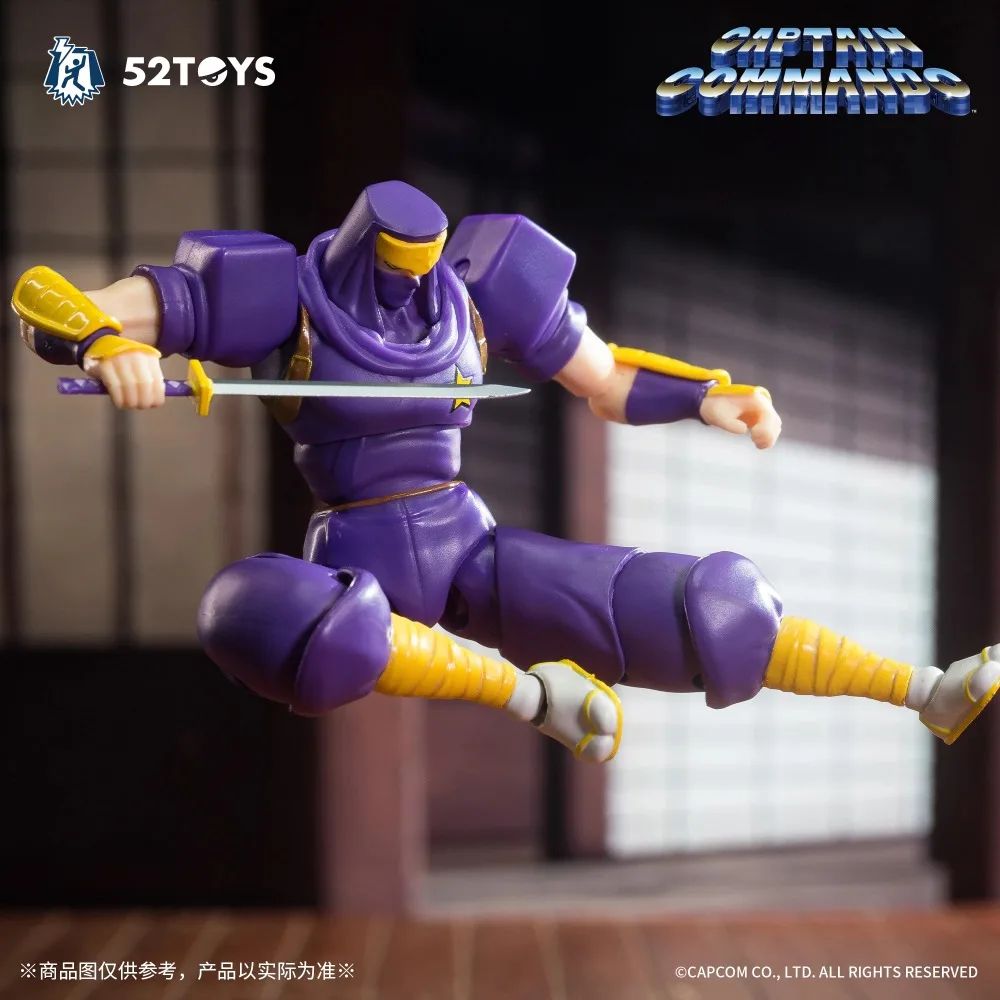 52toys Captain Commando Figure Mack The Knife Ginzu The Ninja Baby Head Arcade Game Action Doll 1/18 Toy Birthday Toys Gifts