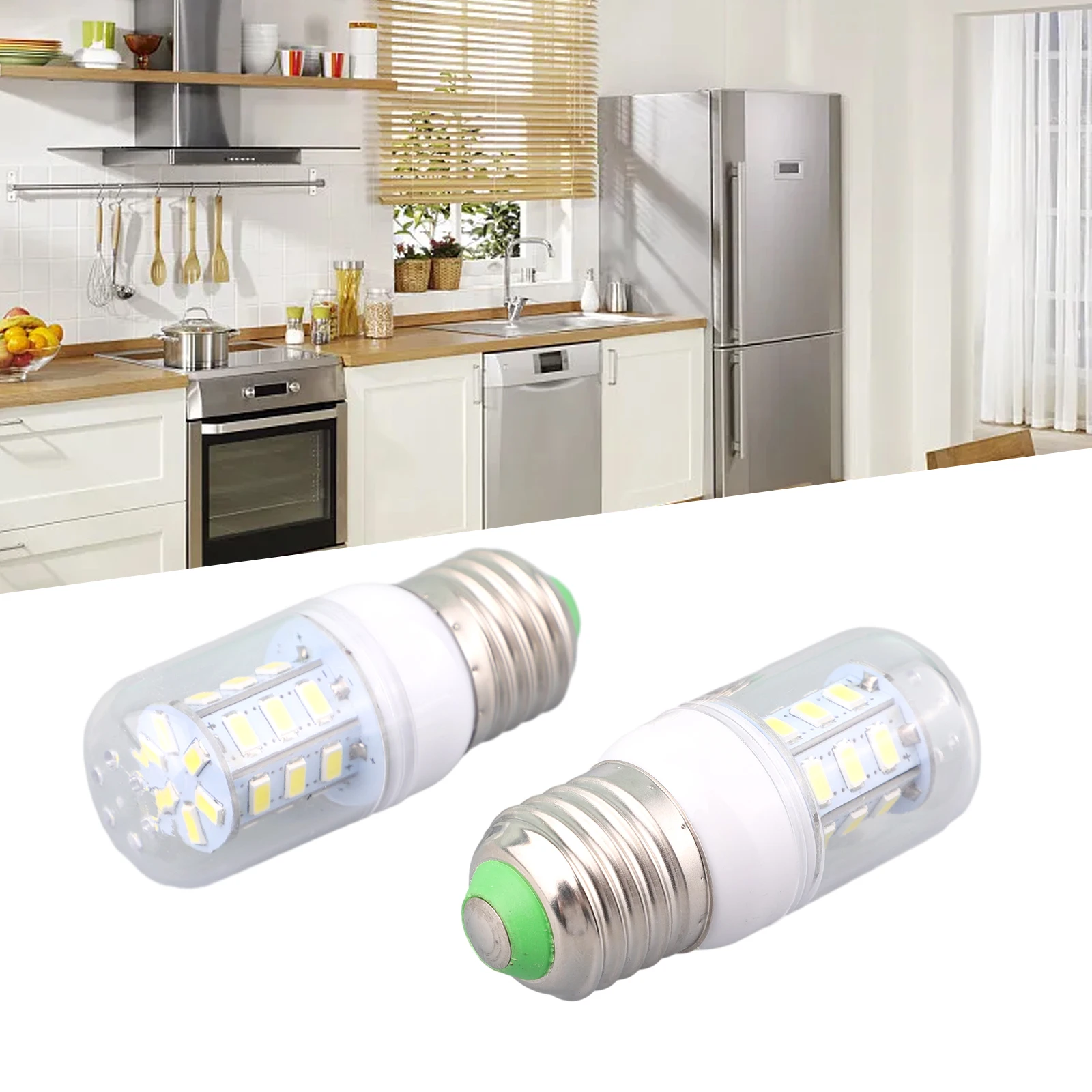 

2PCS E27 LED Light Bulbs Refrigerator Bulbs Replaces PS12364857 LED Lamp Chandelier Candle LED Light For Home Decor Accessory