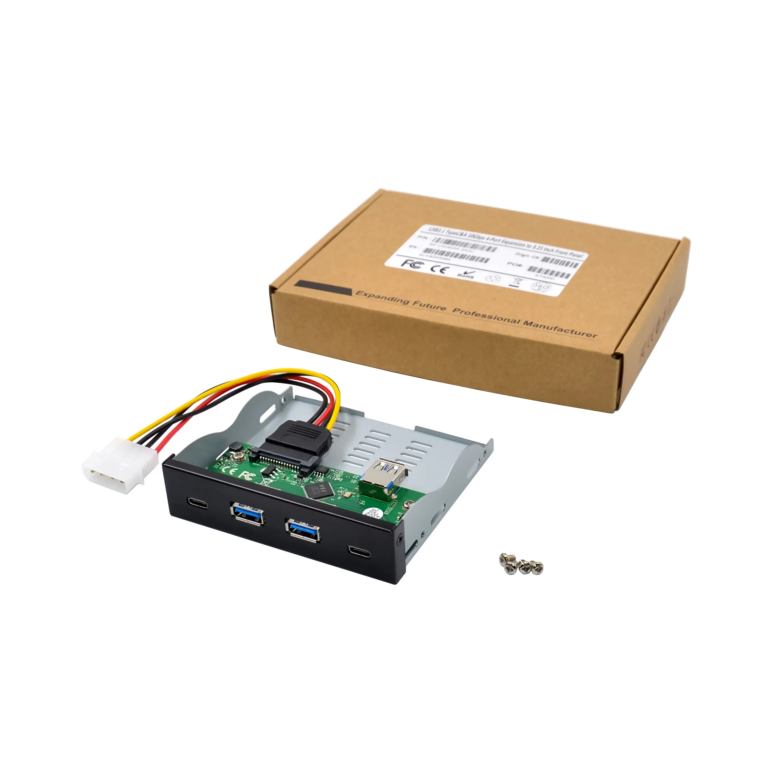 SUNWEIT ST662 Компьютерные аксессуары Передняя панель 4 порта 3,5 "передняя часть USB3.1 2A2C 820 USB-концентратор Разветвитель Внутренний комбинированный кронштейн Адаптер