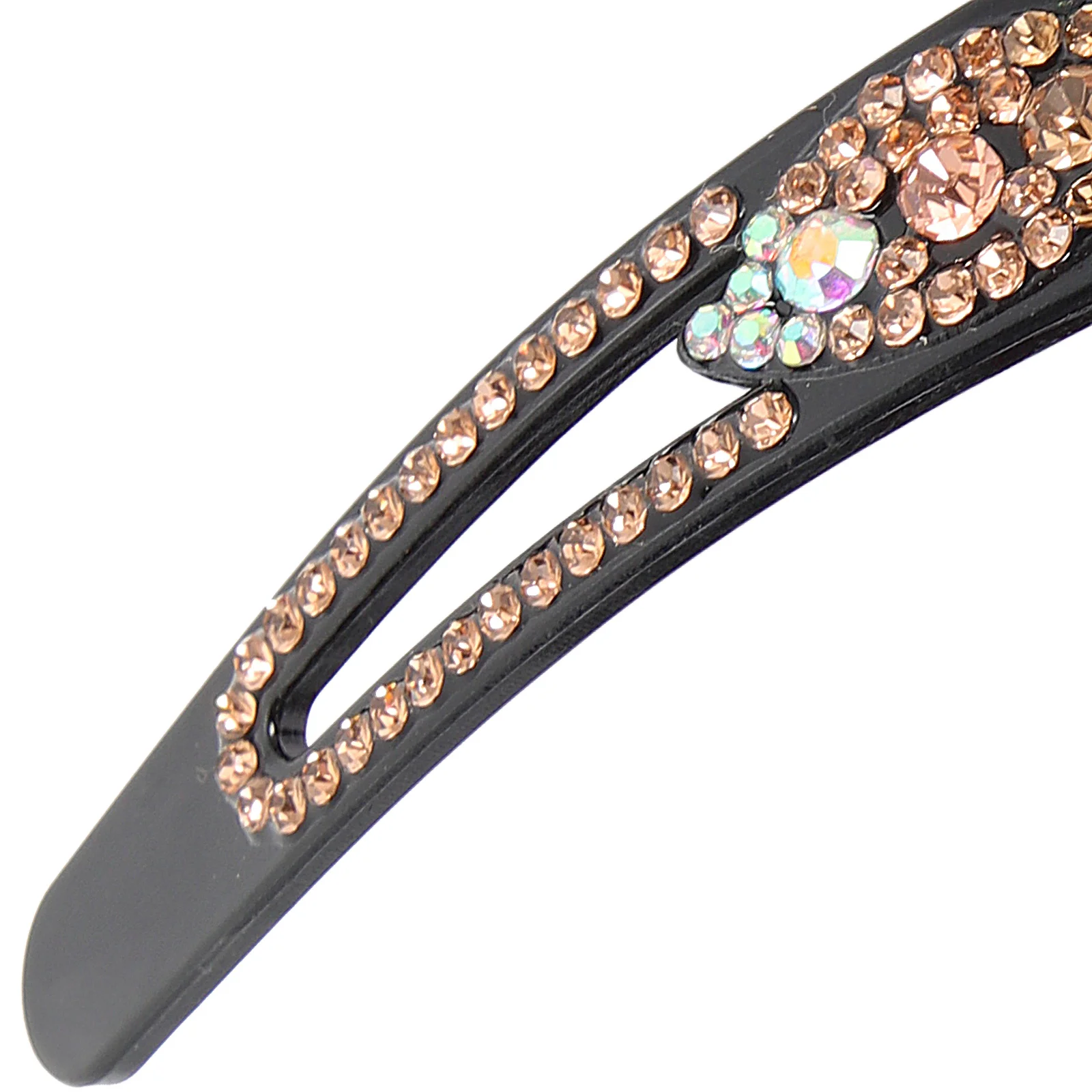 

4Pcs Rhinestone Flower Headband Wide Non-Slip Hair Hoop Retro Party Festival Hair Decoration Comb Headband Rhinestone Hoop