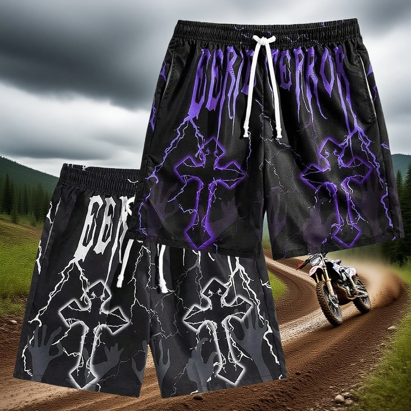

Hot Selling Men's/women's Fashion 3D Printed Casual Beach Shorts Fast Drying Breathable Comfortable Downhill Motorcycle Shorts