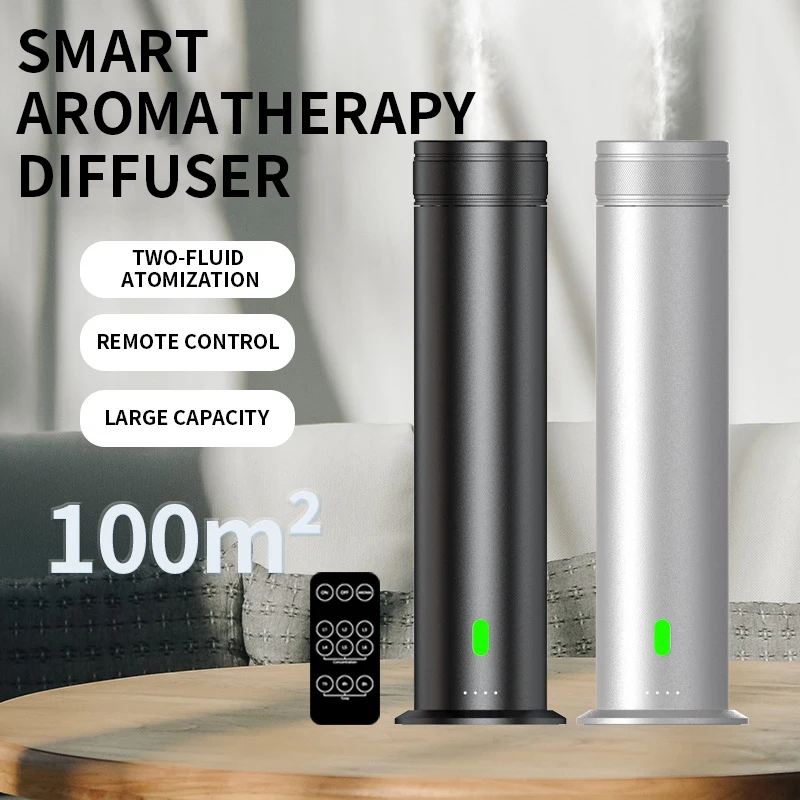120ml Essential Oil Diffuser  Electric Diffuser  Dual-fluid atomization  Aluminum alloy body  Remote control  Covers 100㎡