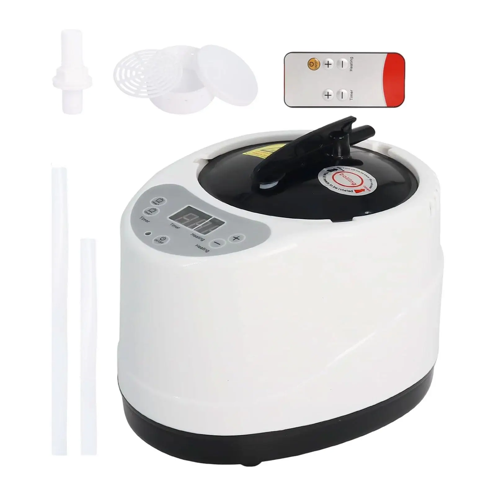 باخرة ساونا محمولة سهلة التنظيف، مولد بخار، وعاء باخرة ساونا، ملحقات سبا منزلية للتخييم