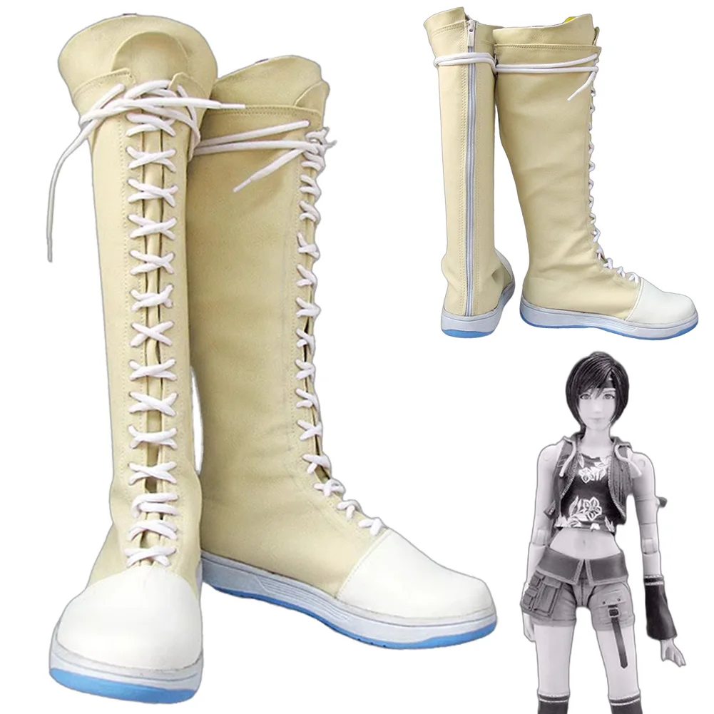 

Fantasia FF7 Yuffie Kisaragi сапоги аниме игра Final Fantasy косплей Disfraz аксессуары для костюмов женские женские реквизит для Хэллоуина