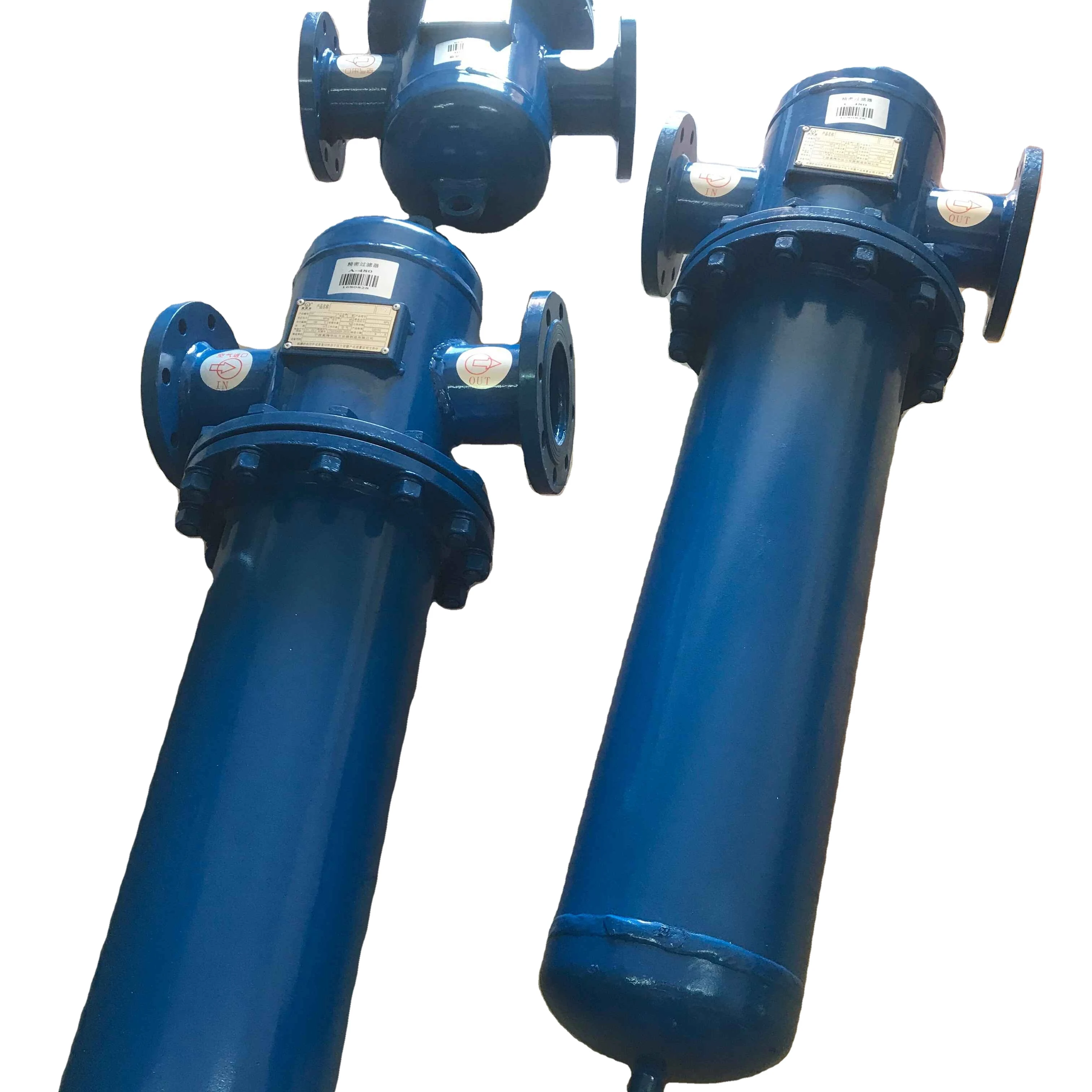 

40Bar high pressure flanged compressed air line, filter