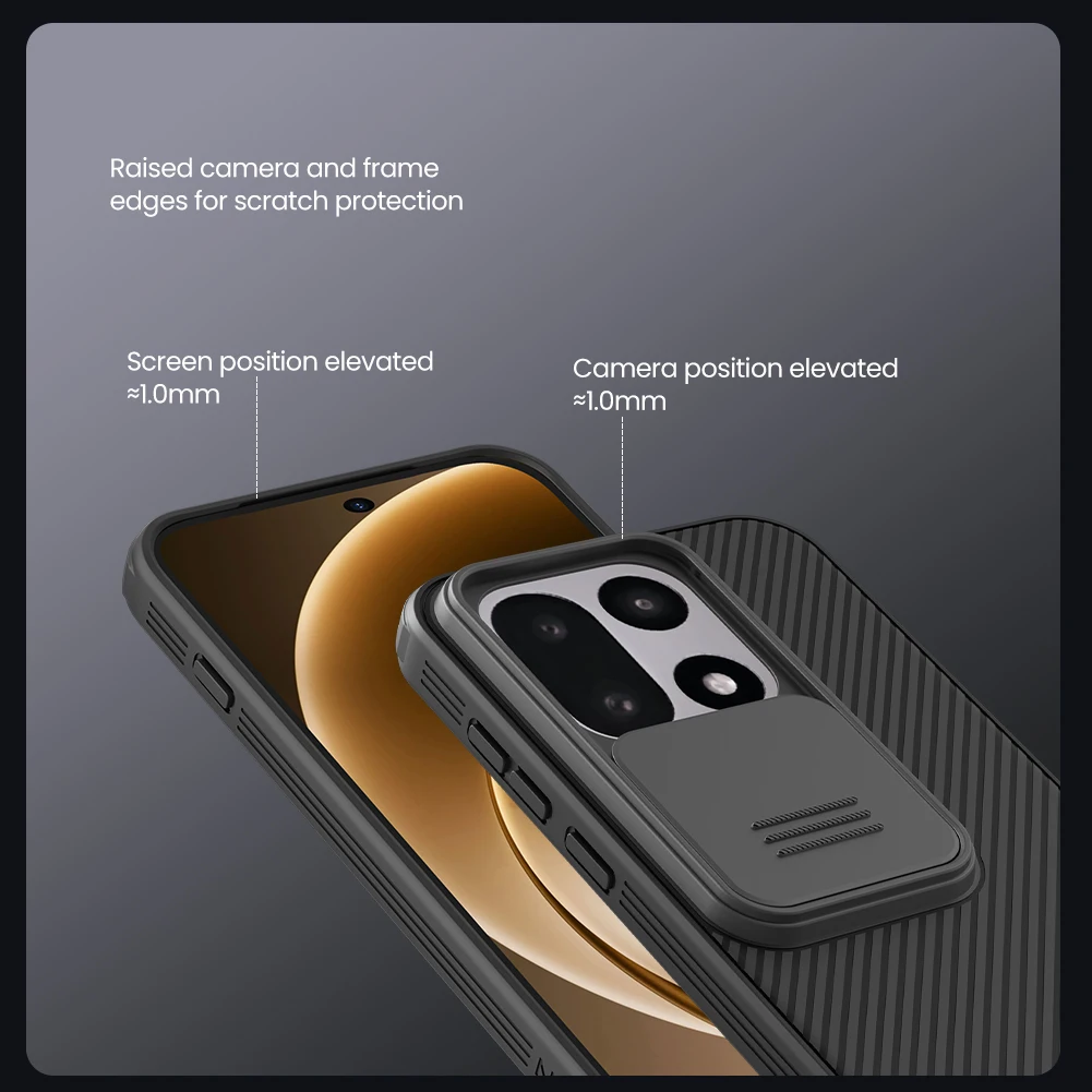 Nillkin para OnePlus 12 5G funda Camshield protección de cámara 360 lente contraportada funda protectora para 1+ 12