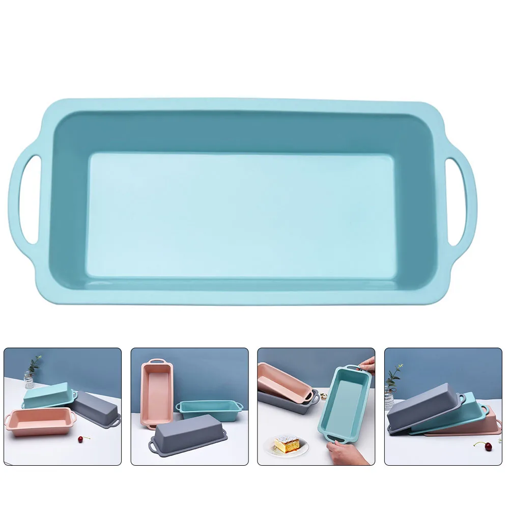 

1pc Silicone Cake Mold Baking Tool Heat Resistant Oven Safe For Cake Bread Pudding Cheesecake Diy Home Kitchen Bakeware Tray Pan