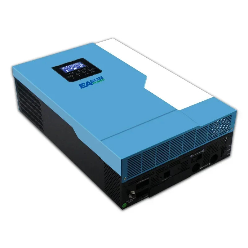 

5500W MPPT Pure Sine Wave 110A 500VDC Soalr Inverter PV Input 220VAC 48VDC 5.5KW Hybrid Inverter with WiFI Lithium Battery