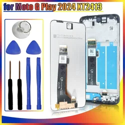 100% Tested LCD for Motorola Moto G Play 2024 LCD Display Touch Screen Digitizer for Moto G Play 2024 XT2413 LCD Replacement