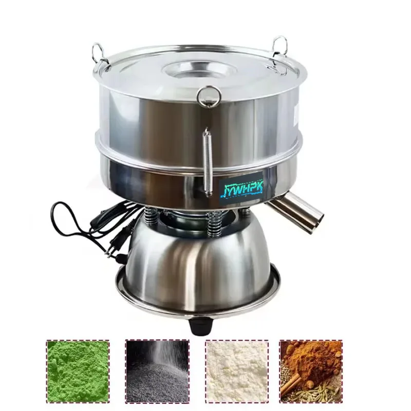 40cm Stainless Steel Electric Vibrating Sieving Machine, Powder Sieving Machine, Filtration and Separation Screen
