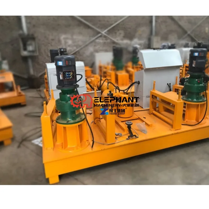 Heavy-Duty Automatic Steel Section Bender, Low Noise Rebar Bending Machine for Building Metal Fabrication Works