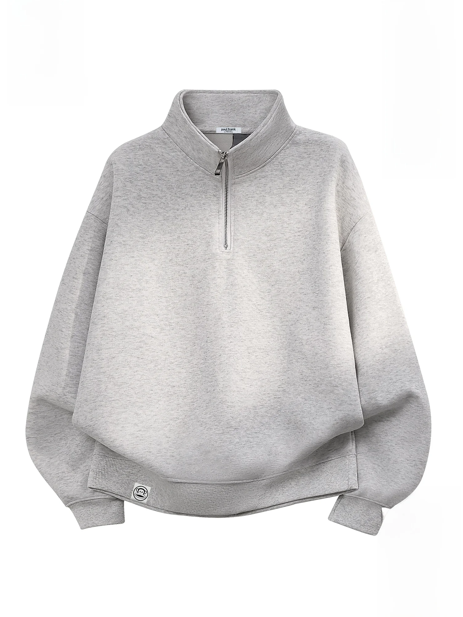 

Зимняя повседневная толстовка PaulFrank с флисовой подкладкой, мужская, свободного кроя, на молнии, с воротником-стойкой, с принтом обезьяны, удобная, с длинными рукавами