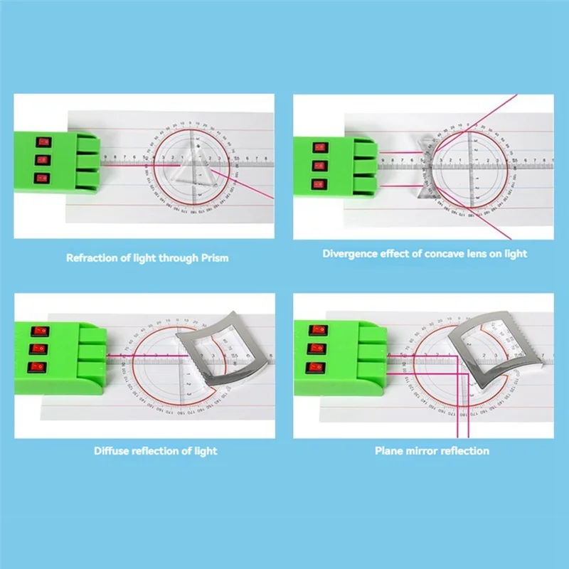 Geometric Optics Experimental Set Lens Imaging Equipment Light Reflection Refraction Physics Optical Experiment