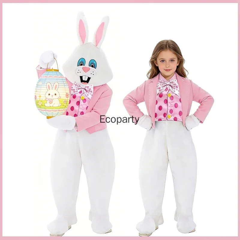 

New Kids Halloween Animal Costume Boy Girls Pink Easter Bunny Rabbit Cosplay Costume Children Party Stage Performance Costumes