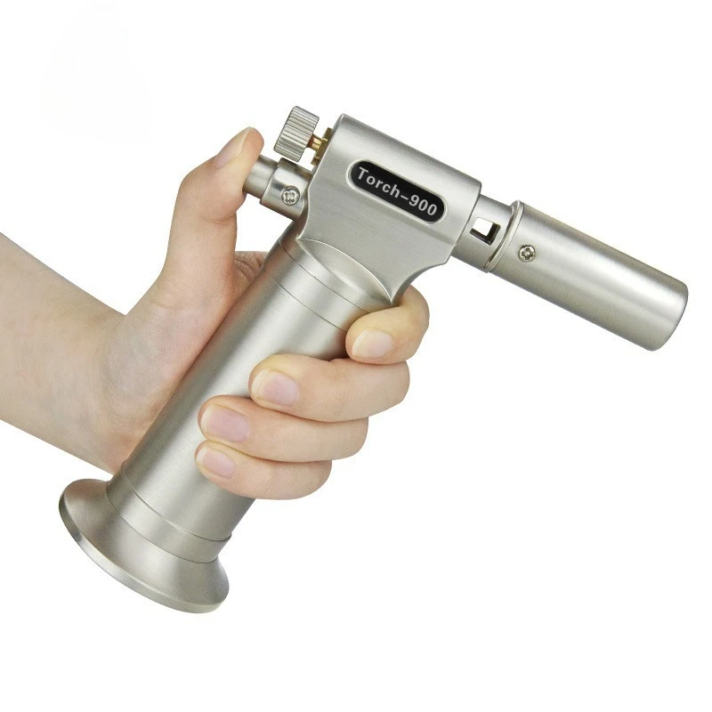 

New Brass Strong Windproof Metal Lighter Outdoor Barbecue Torch Ignition Gun Ignition Tool Moxibustion Cigar Lighter Men's Gift