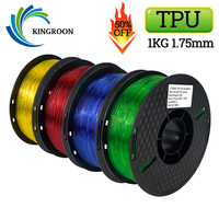 KINGROON 3D Printer TPU Filament 1.75mm 1KG/Roll High Quality Toughness 3D Printing Material Standard 95A Tpu