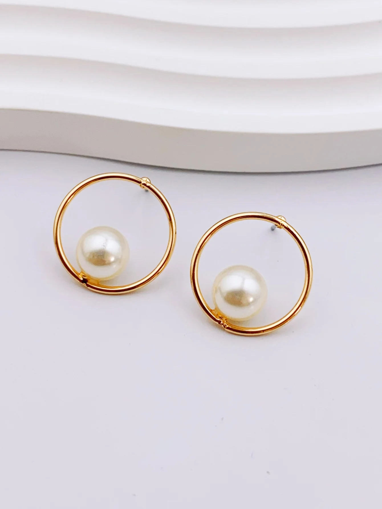 Preciosos y elegantes pendientes de perlas de estilo coreano para uso diario para mujer, ¡añade un toque de estilo a tu Look!