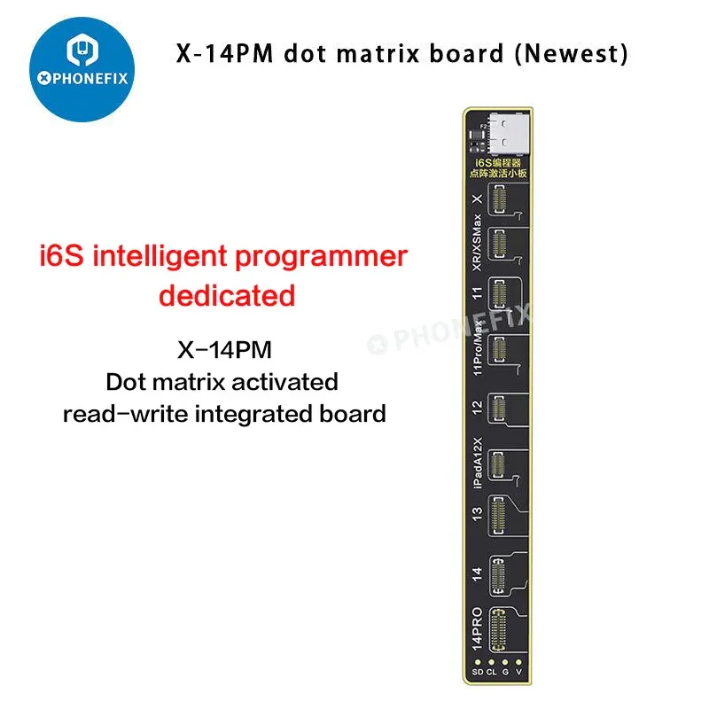 i2C i6S MC15 Dot Matrix Repair Programmer Non-removal No-soldering Face ID Flex Cable for iPhone X-14 Pro Max Reading Writing