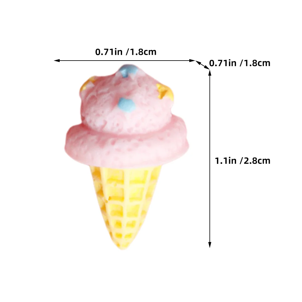 디저트 가게 디스플레이 액세서리용 16개 시뮬레이션 가짜 아이스크림 콘, 실물 같은 인공 아이스크림 소품 다기능