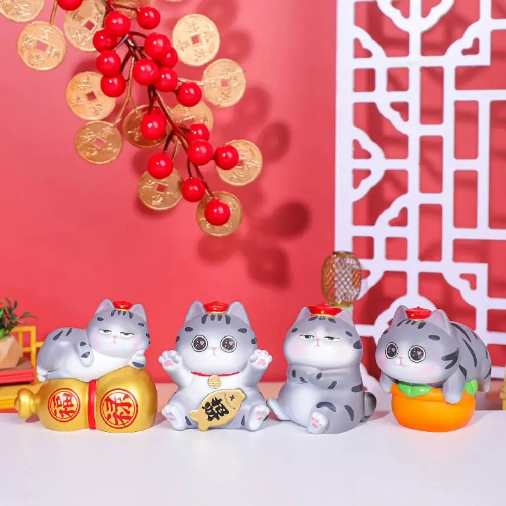 

Supremo Cat Supremo Cat Ornament Miniature Funny Mini Resin Doll Wealth Crafts Cartoon Cartoon Cat Ornaments
