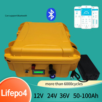 camping12V 100AH 120Ah 150Ah 24V 36V 40Ah 50AH 60Ah 80Ah lifepo4 lithium battery deep cycle batteries bluetooth BMS with charger