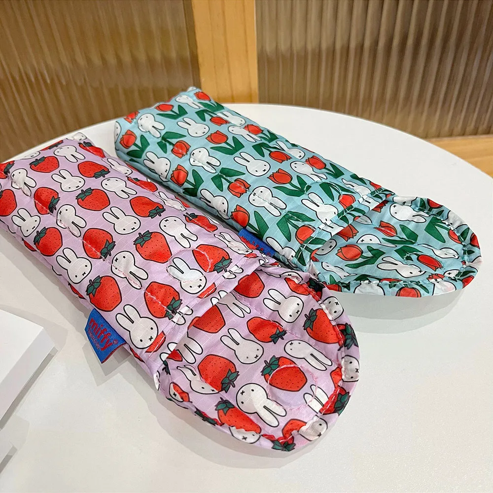 Kawaii Miffy Niedlicher Regenschirm Cartoon Kaninchen Druck Baumwolle Clip Verdickung Tragbare Brillentasche Mädchen Geschenk – Detail 14
