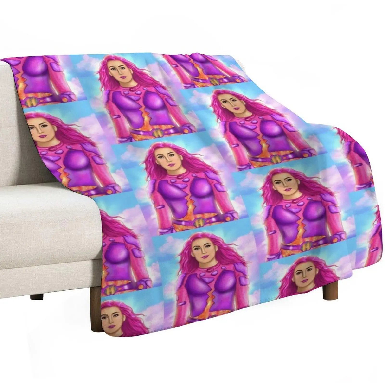 shark boy and lava Girl drawing WE CAN BE HEROES netflix Throw Blanket Lightweight Cozy Blanket for Bed Sofa