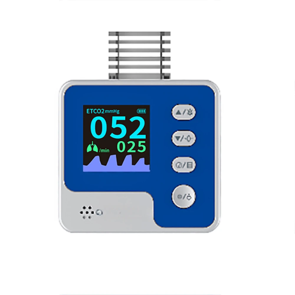 Mainstream end tidal CO2 sampling tube gas path adapter for animal use, pet end tidal CO2 monitor