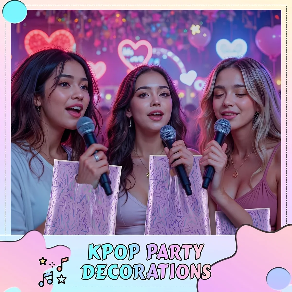 10/20 Stück K-Pop-Themen Anime-Party-Geschenktüten, geeignet für Musikpartys, Geschenktüten für Sänger-Geburtstage, dekorative Konzertdekorationen – Detail 4