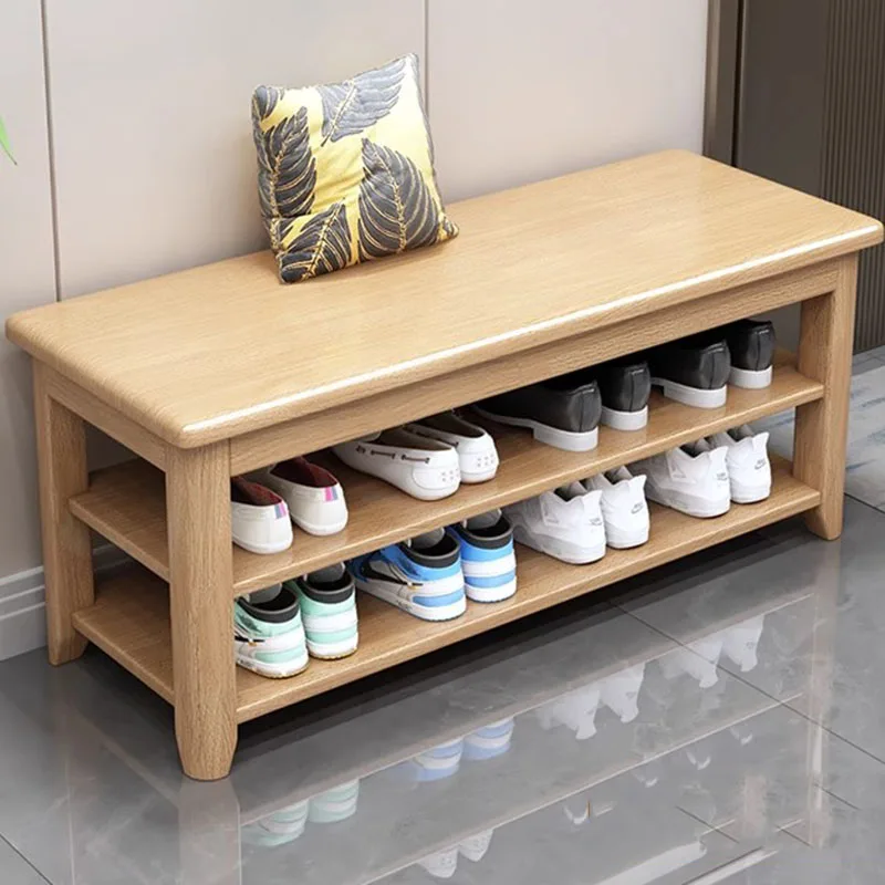 

Bench Wooden Shoe Shelf Disinfecting Space Saving Vertical Slippers Shoe Shelf Hallway Tower Archivadores Shoemakers Furniture