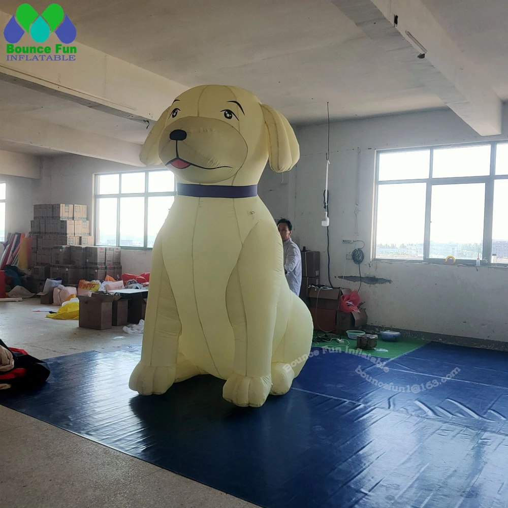 Dibujos animados de animales inflables para publicidad al aire libre, modelo de perro inflable gigante personalizado para eventos de promoción a precio competitivo