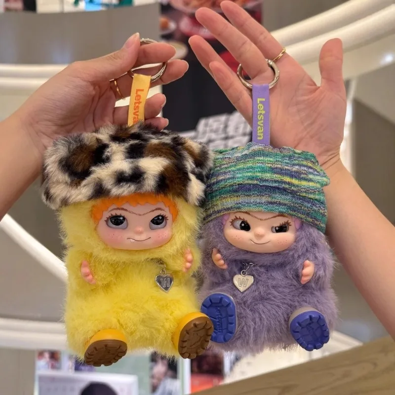 Подлинная Wakuku Fuzzy Trendy Fun Party Series, слепая коробка, игрушка, виниловая подвеска для лица, фигурка, загадочная коробка, подарок ребенку-сюрприз